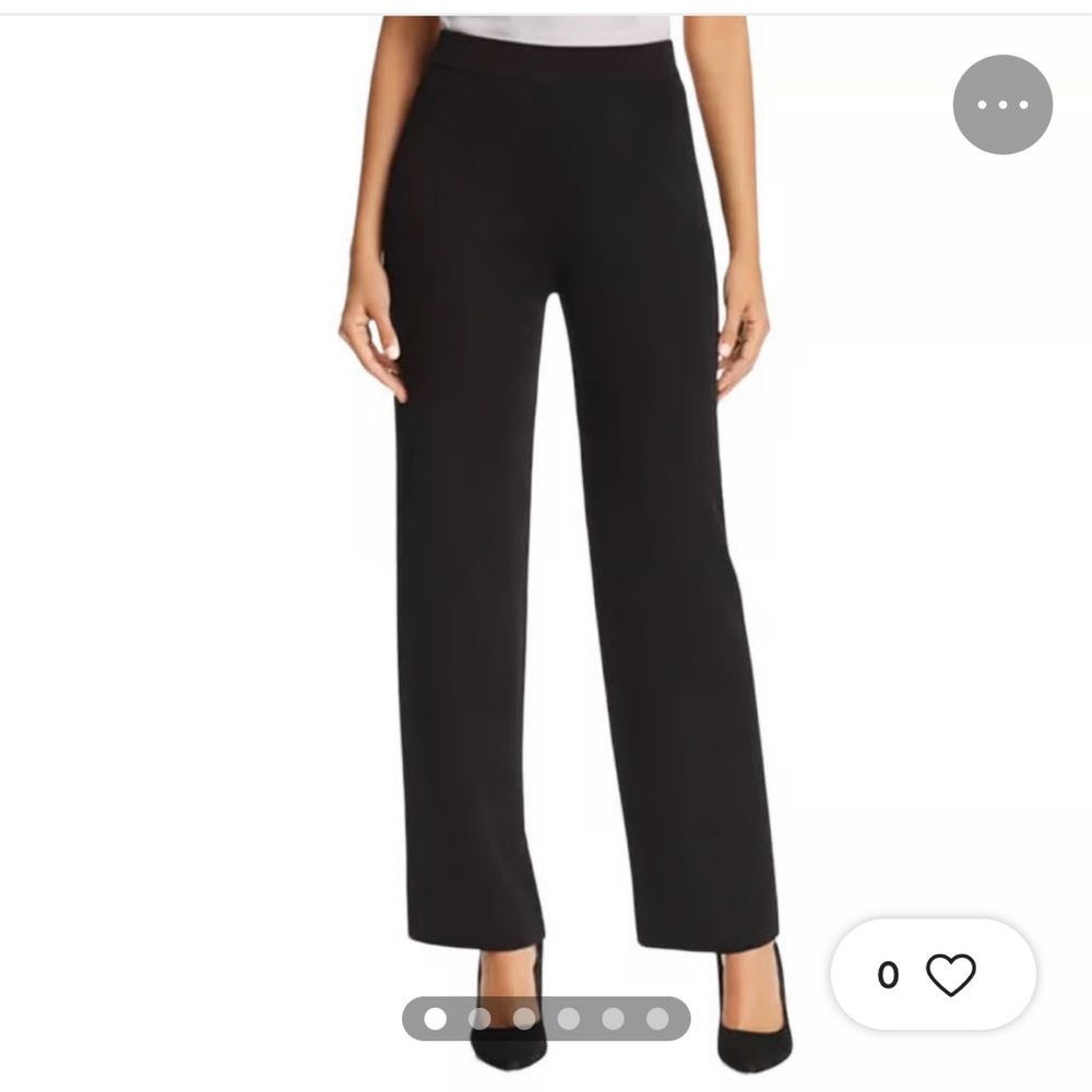 Misook Pull-On Black Relaxed Fit Pants.